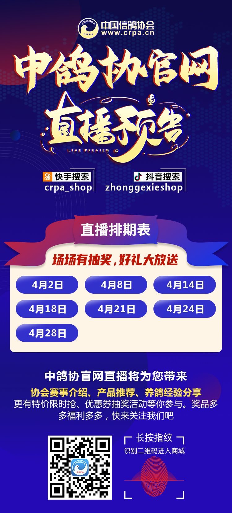 中鸽协直播排期